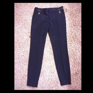 Zara navy blue skinny pants size medium