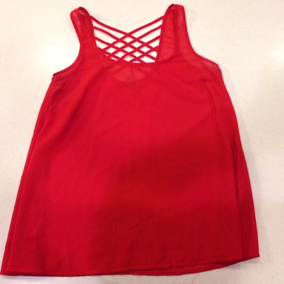 Red tank top