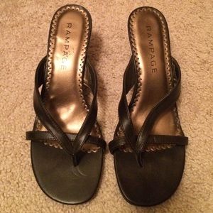 Chocolate brown low heels