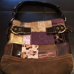 Authentic Coach Leather/Suede small purse