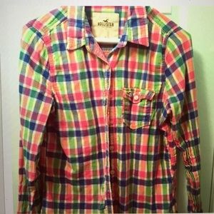 Hollister plaid shirt