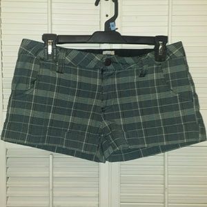 Rusty plaid shorts size 5