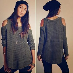 Free People Sunset Open Shoulder Sweater