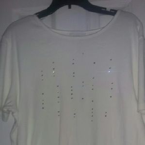 White multi colored glitter beads