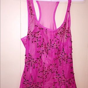 Daytrip pink sparkle tank