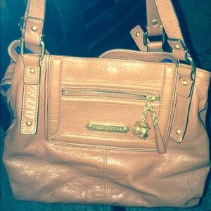 Brown leather juicy couture purse