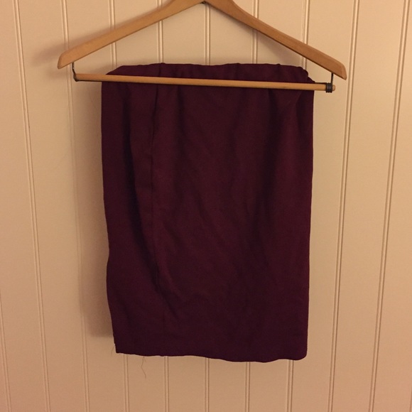 Maroon pencil skirt!