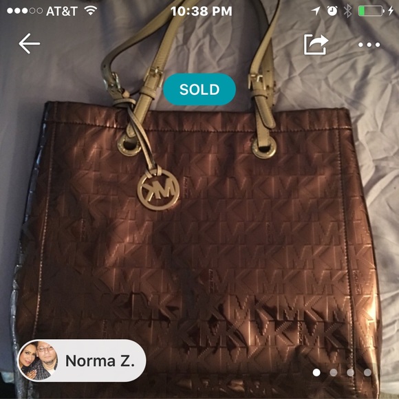 MK Metallic Tote
