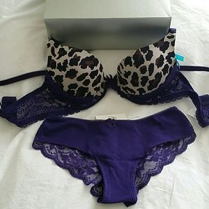 34B pushup bra & S panty set