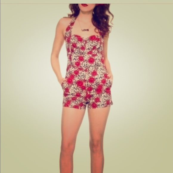 Leopard romper, hot topic, rockabilly, pinup,