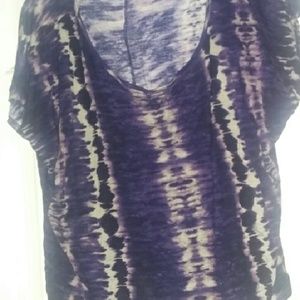 Plus size tee multi colored  2x