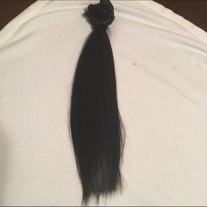 Very dark brown 20" hair extensions