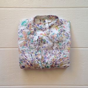 Lauren Conrad Floral Button Down