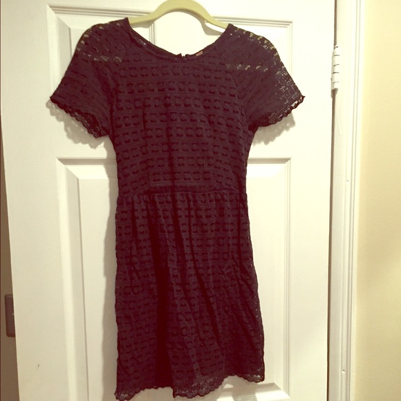 Black lace dress