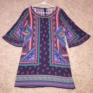 Aztec print dress