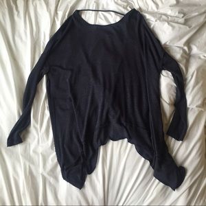 Open back Navy Blue sweater