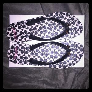 AUTHENTIC Coach flip flops