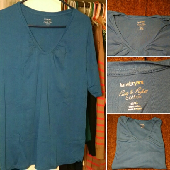 Gathered V-Neck Top