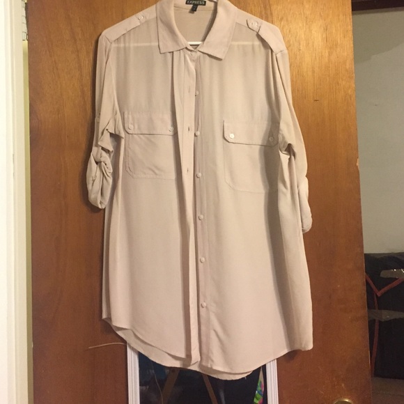 Express Silk Button Down