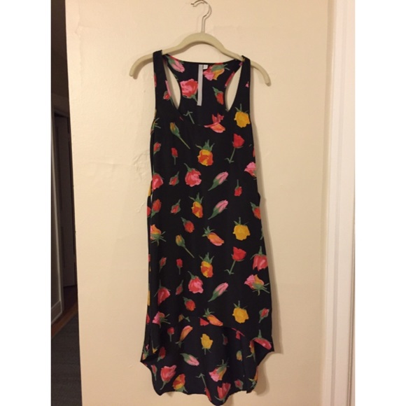 Reformation tulip floral highlow dress