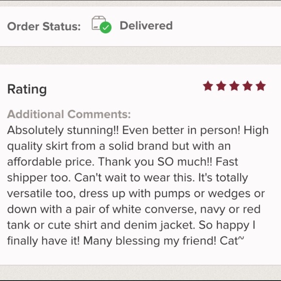 Adorable fun navy/white striped skirt - Picture 4 of 4