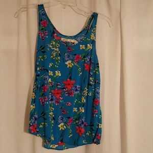 WORN ONCE. OLD NAVY floral tank top.