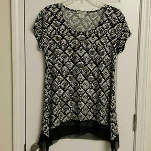 Black and white top by Bleeder and McDougal
