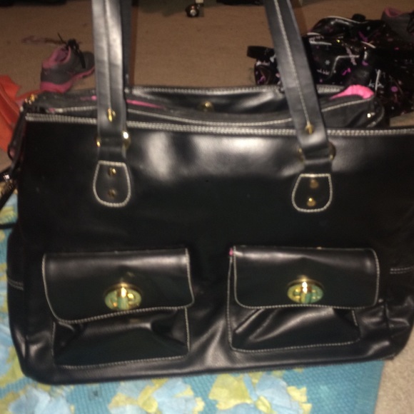 A cute black laptop bag