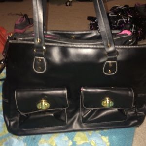 A cute black laptop bag