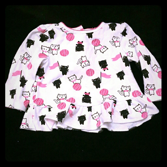 Baby girl kitty long sleeve