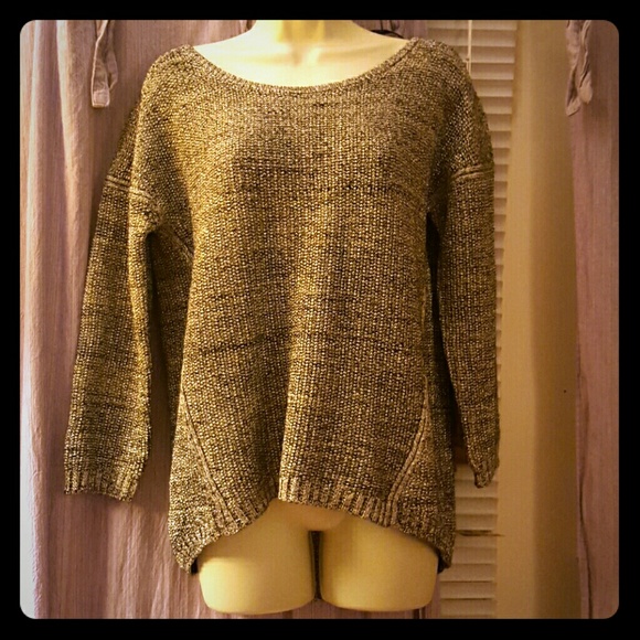 NWT DKNY Silver Sweater Large