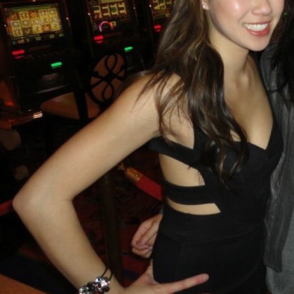 Dresses & Skirts - Black Side Cut Dress...Perfect for Vegas!!