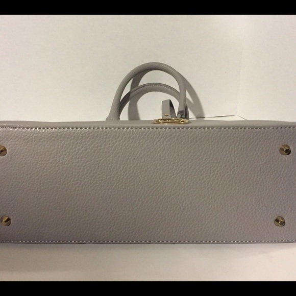 ~SOLD~ 🆕BCBG PARIS DOME SATCHEL GRAY HANDBAG - Picture 3 of 4