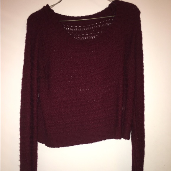Burgundy sweater