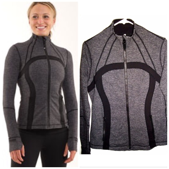 Lululemon Define Jacket Pique Mini Check Black 6