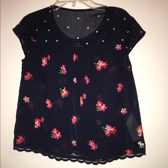 Navy Abercrombie kids shirt