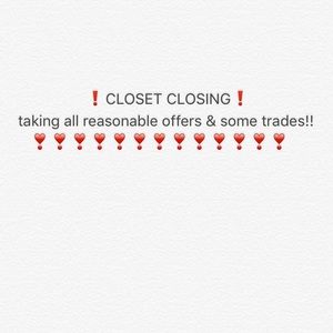 CLOSET CLOSING SOON