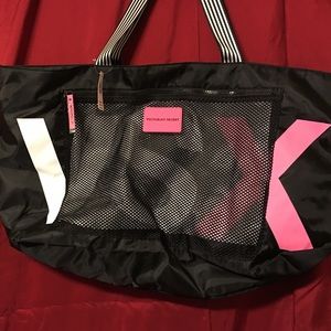 Victoria Secret weekender bag...
