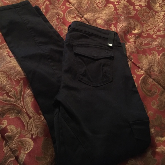 Joe's Jeans Black Cargo Skinny Ankle Fit Pant