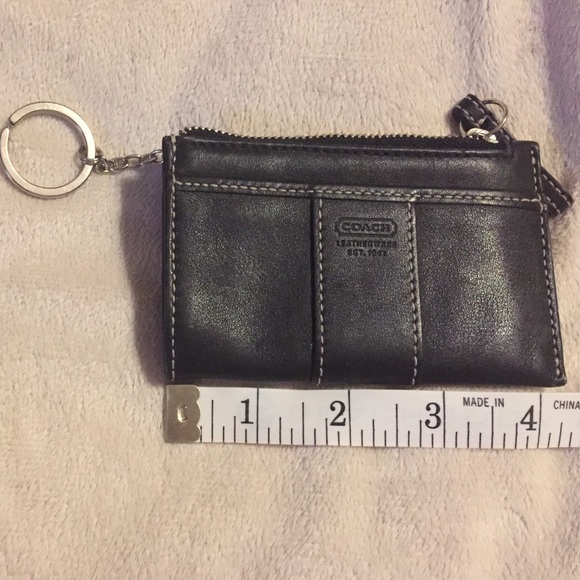 Coach credit card/ ID keychain wallet
