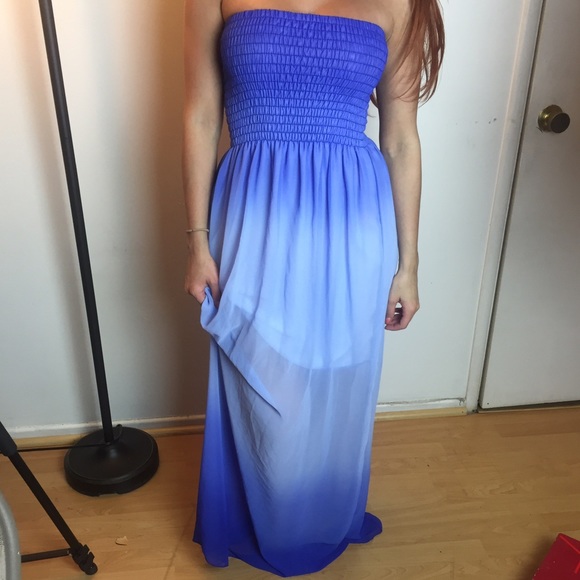 Blue maxi dress