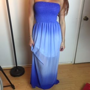 Blue maxi dress