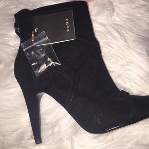 SALE! SIZE 6 NWT ZARA ROCKER HIGH HEEL ANKLE BOOT