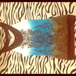 Fancy wooden beaded top