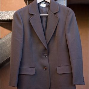 Céline Paris Dark Brown Blazer 100% Wool (Size 36)
