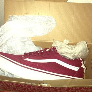 Maroon authentic vans