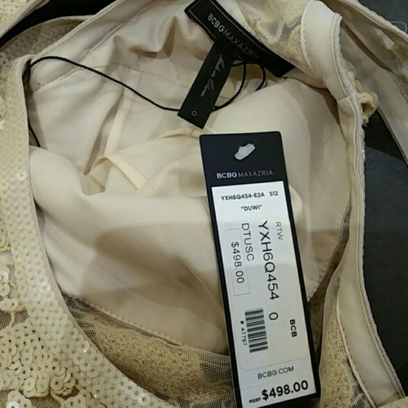 SOLD NWOT BCBMaxazria Sequin Dress - Picture 4 of 4