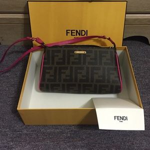 FENDI Mini Pouch Zucca Pink