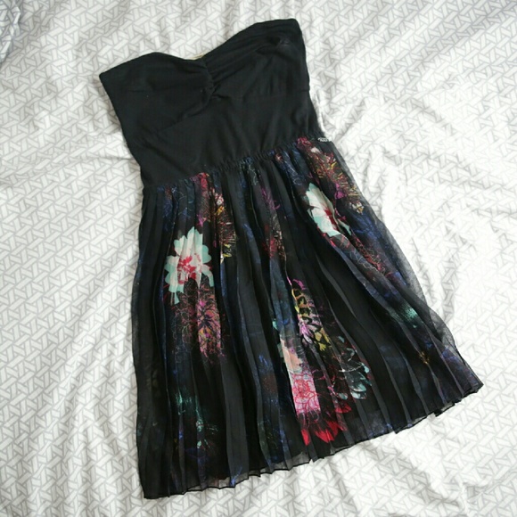 Roxy Floral Strapless Dress