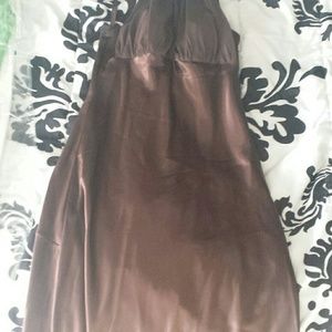 Chocolate Brown David's Bridal Bridesmaid Dress